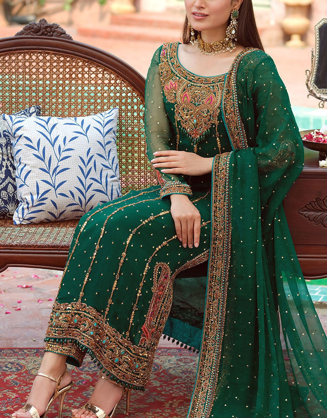 Aisha Imran Fancy Chiffon Party Wear Dress | MIRHA MMAA-09