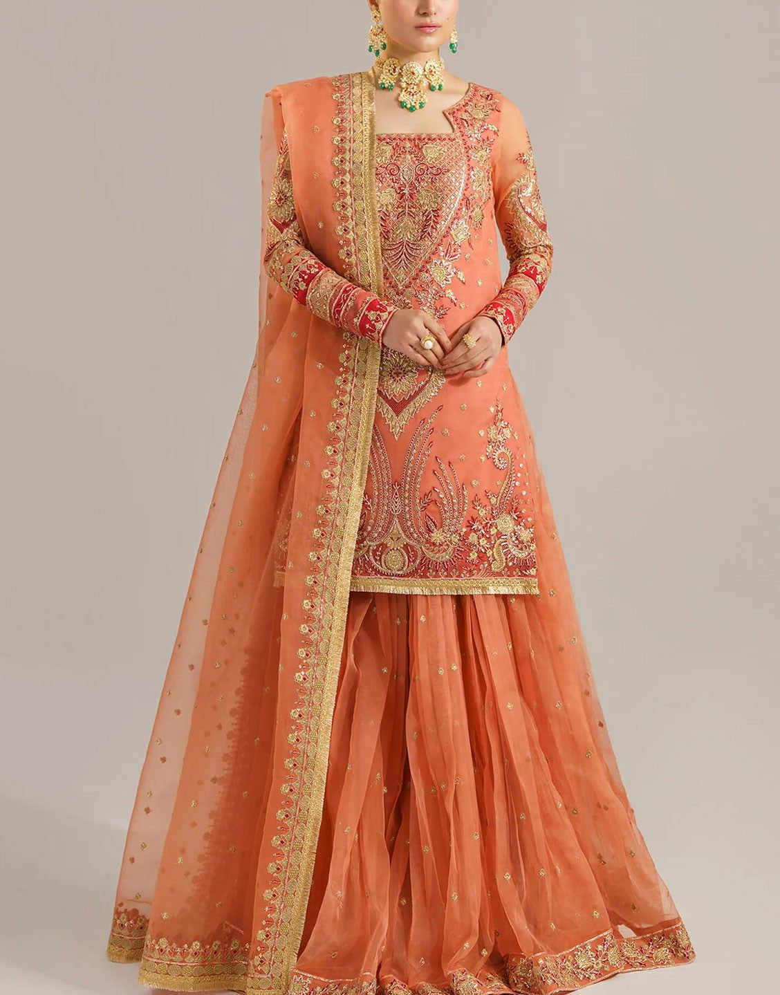 Akbar Aslam Formal Party Wear Lehenga Dress | BEGUM BANO U-1533