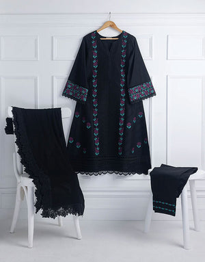 Azure 3 Pcs Embroidered Lawn Dress Collection | Florid