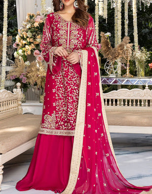 Azure 3 Pcs Embroidered Bridal Wear Dress | Wedding Edit Dastaan