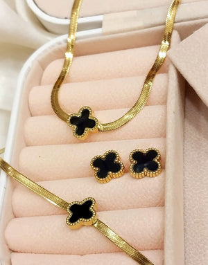 Designer Inspired Chain with Bracelet & Earrings