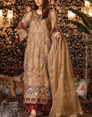 EshAisha Luxury Embroidered Net Wedding Dress | EA 512
