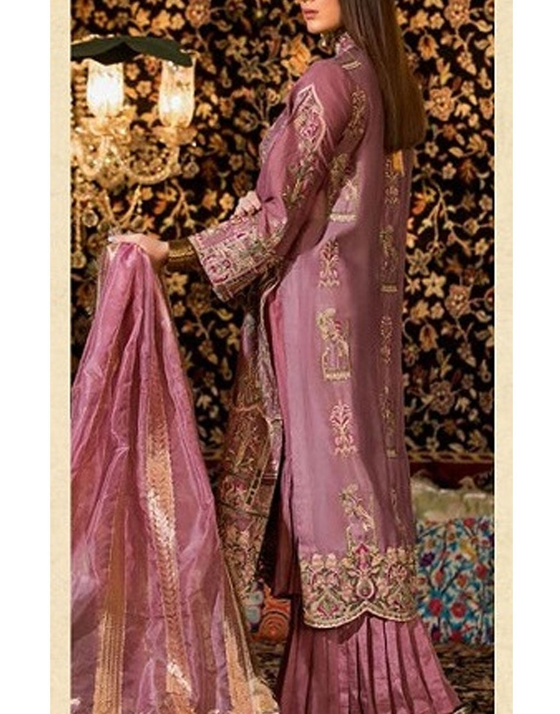 EshAisha Luxury Embroidered Party Wear Dress | EA 514
