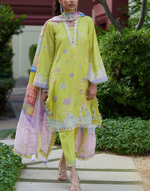 Farah Talib Aziz Embroidered Lawn Dress | KELAYA KIWI