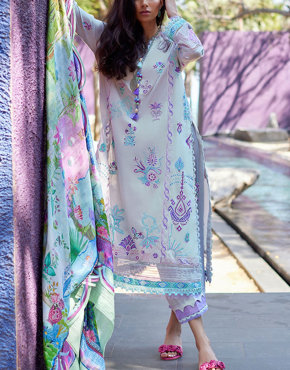 Farah Talib Aziz Embroidered Lawn Collection Sale | ZOELLA GREY FTA-08-24