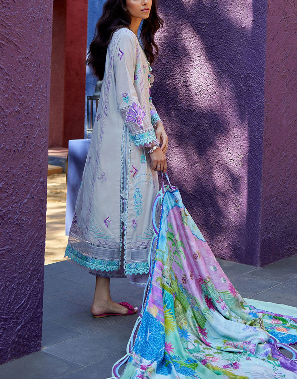 Farah Talib Aziz Embroidered Lawn Collection Sale | ZOELLA GREY FTA-08-24