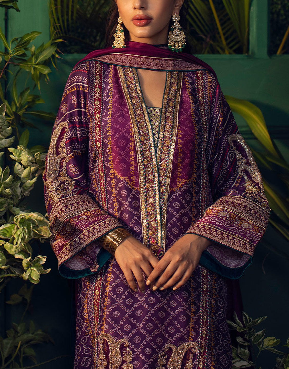 Farah Talib Fancy Pure Silk Wedding Wear Dress | FTA-FSP22-01