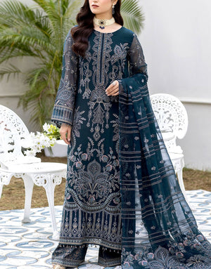 Luxury Handwork Heavy Embroidered Organza Wedding Dress