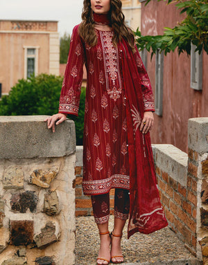 Gulaal Digital Print Summer Lawn Dress | VEZELAY GL-L-24V2-08