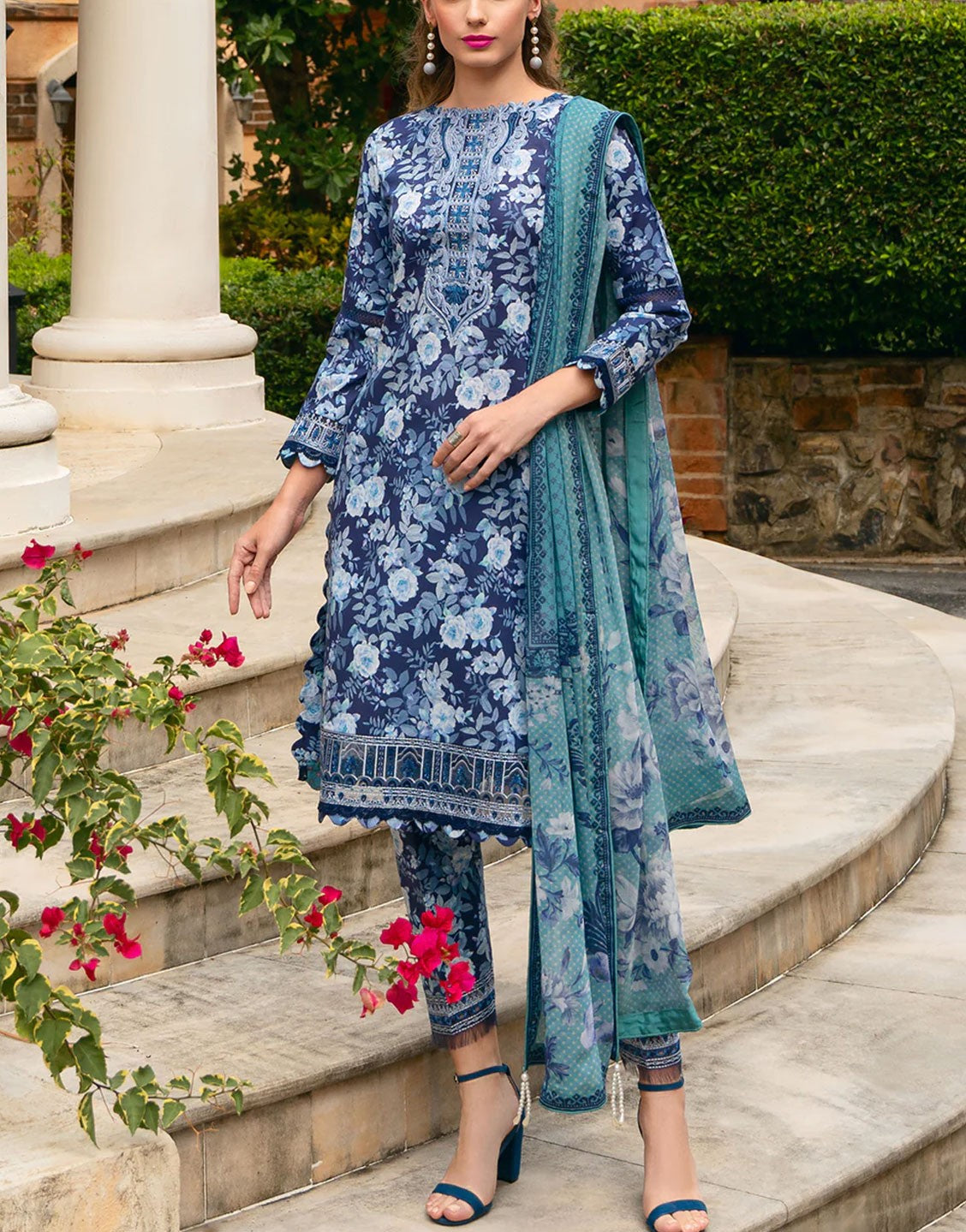 Gulaal Digital 3PC Unstitched Lawn Suit | OLVERA GL-L-24V2-07