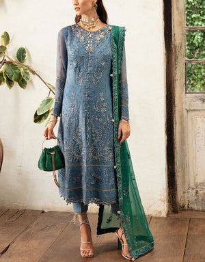 Gulaal Embroidered Fancy Chiffon Party Wear Dress | HELIA (GL-EC-24V1-02)