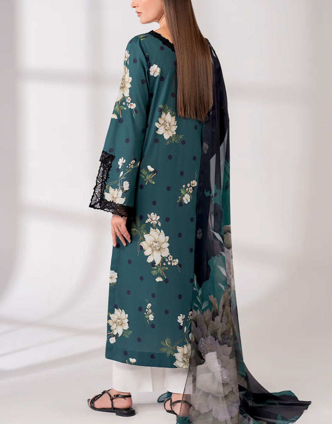 Iznik Unstitched Printed Lawn Dress Design | UE-281