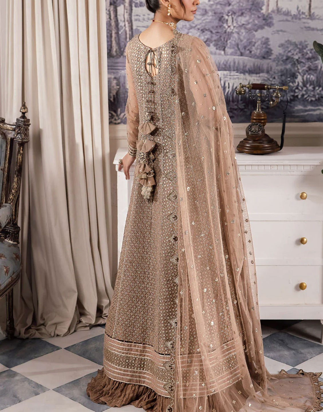 Iznik Luxury Formal Wedding Wear Maxi Dress | CC-36 Damiyah