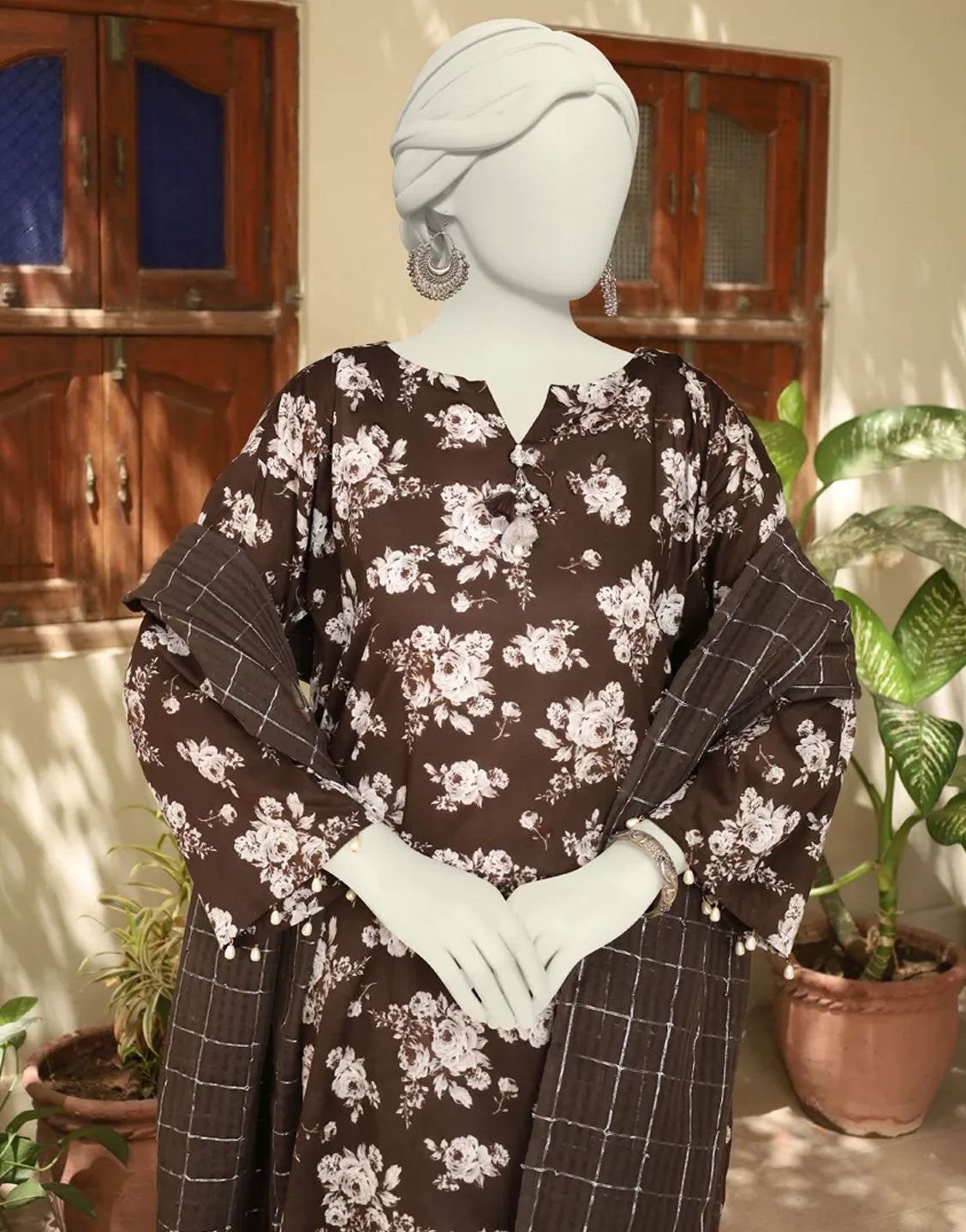 Junaid Jamshed Unstitched 3PC Lawn Dress | JLAWN-S-24-584