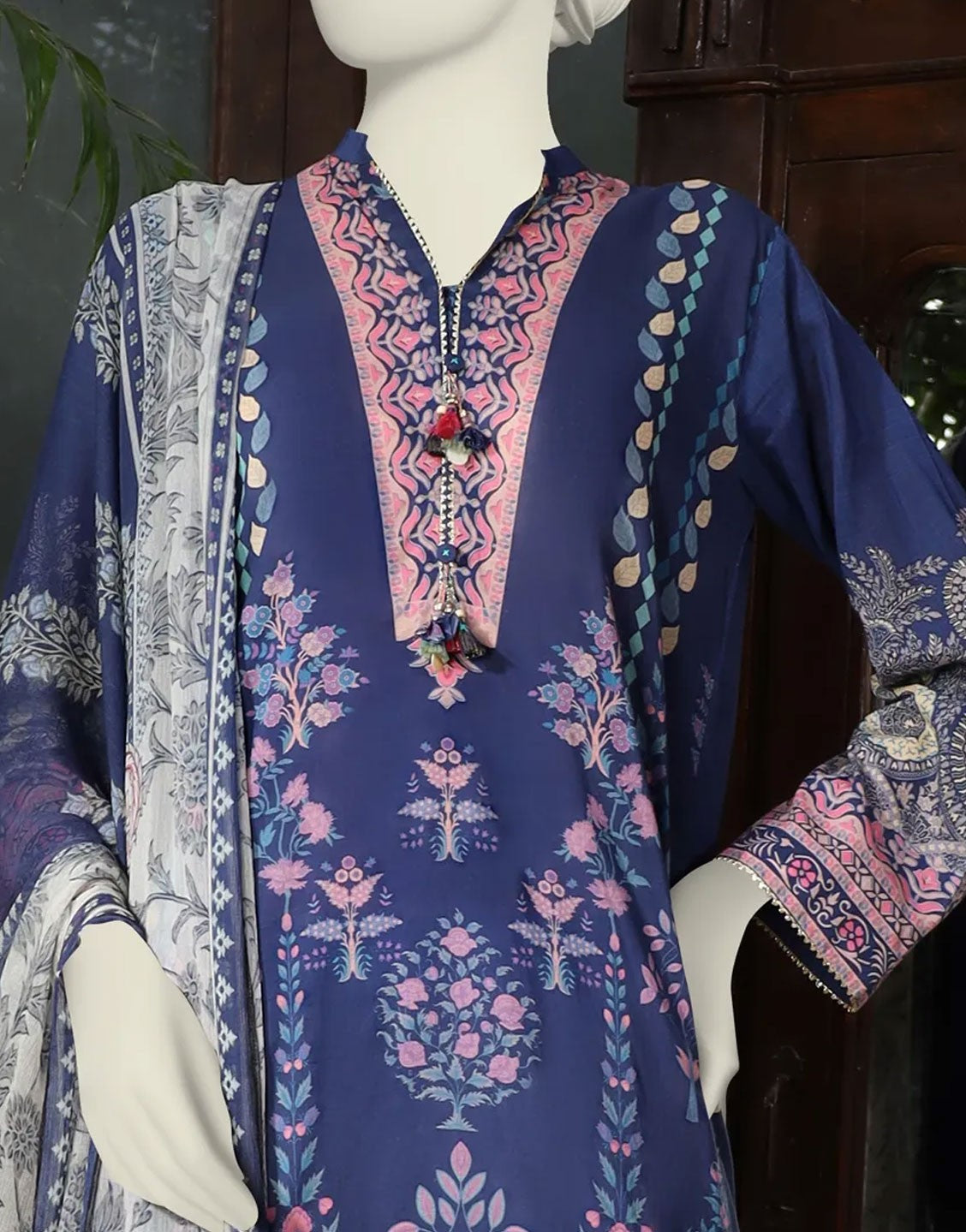 Junaid Jamshed 3PC Printed Summer Lawn Design | JLAWN-S-24-595
