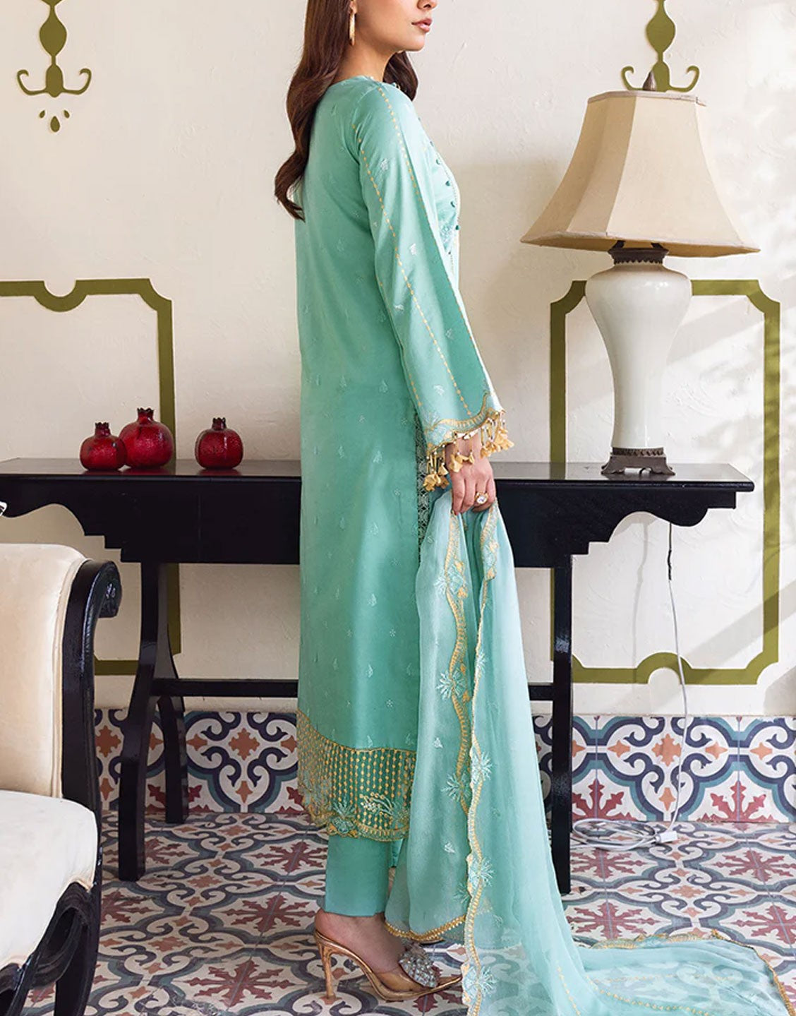 Lala Textiles Fancy Embroidered Lawn Suit | Iris LS-016