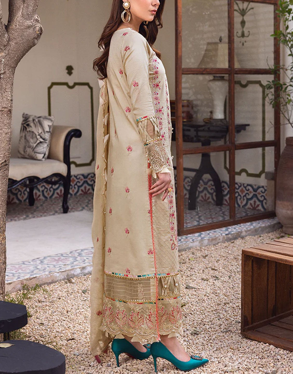 Lala Textiles Embroidered Lawn Dress Collection | Ariana LS-013