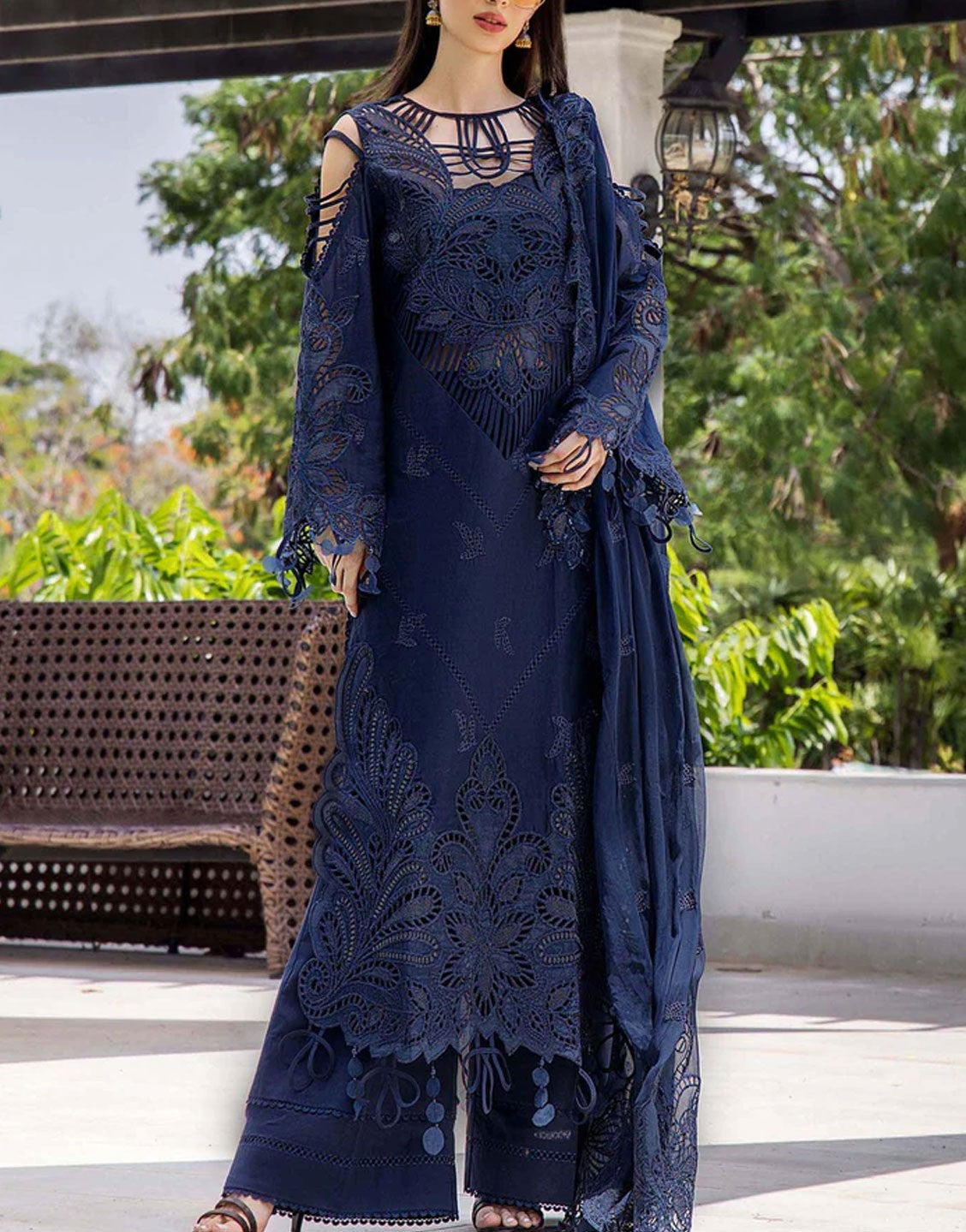 Libas Schiffli Embroidered Lawn Suit | Rarity Glance 7200