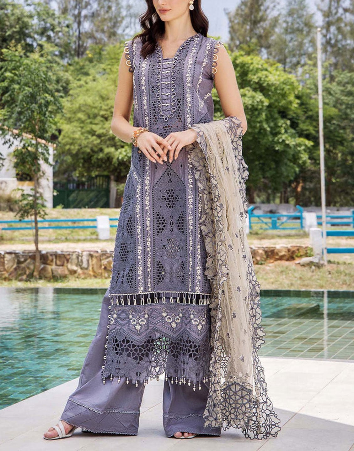 Libas Schiffli Embroidered Lawn Dress | Rarity Glance 7208