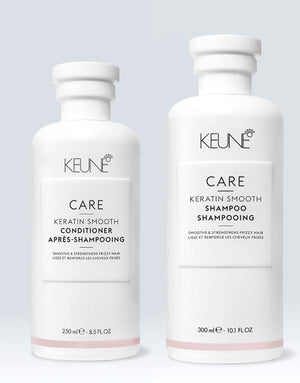 Bundle of 2 Keune Care Keratin Smooth Shampoo & Conditioner