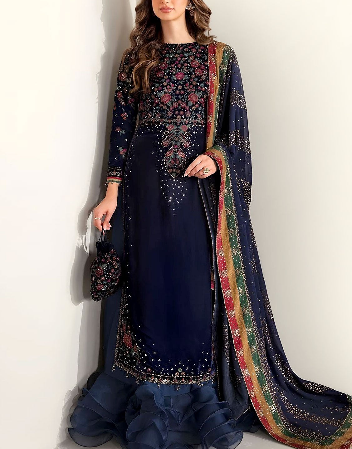 Luxury Heavy Embroidered Velvet Dress with Emb. Chiffon Dupatta Best Price Online in Pakistan Luxury Heavy Embroidered Velvet Dress with Emb. Chiffon Dupatta Best Price Online in Pakistan