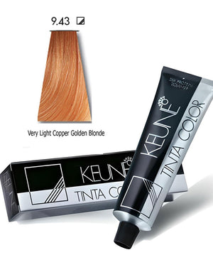 Keune Tinta Hair Color 9.43 Very Light Copper Golden Blonde