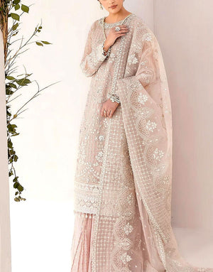 Luxury Handwork Heavy Embroidered Organza Wedding Wear Dress