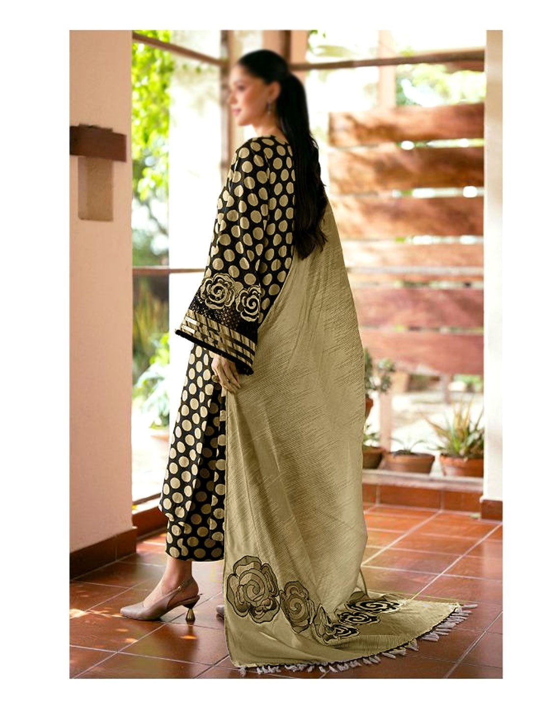 All-Over Printed Lawn Suit with Printed Chiffon Dupatta