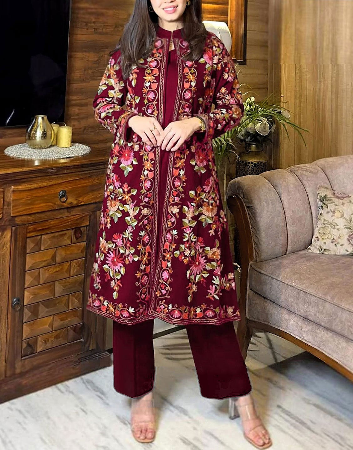 Readymade 2-Piece Embroidered Shamoz Silk Dress Best Price Online in Pakistan Readymade 2-Piece Embroidered Shamoz Silk Dress Best Price Online in Pakistan