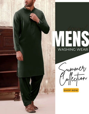 Unstitched Men's Wash n Wear Shalwar Kameez Suit