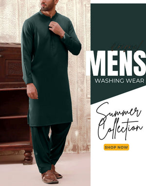 Unstitched Men's Wash n Wear Shalwar Kameez Suit