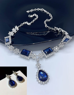Elegant French-Inspired Necklace Set with Earrings - Perfect for Parties