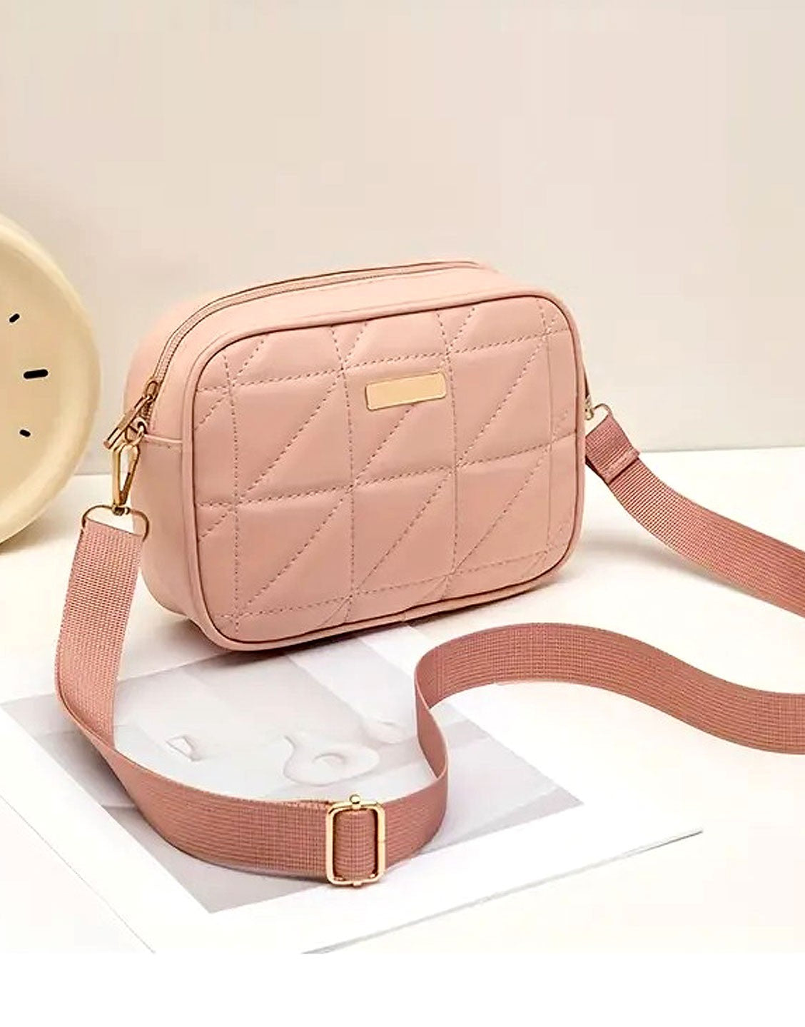 Stylish Pink Crossbody Shoulder Bag for Girls