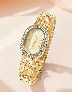 Premium Quality Ladies Golden Bracelet Watch