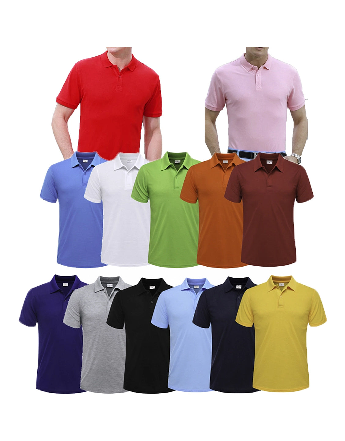 100 Plain Polo Shirts Wholesale