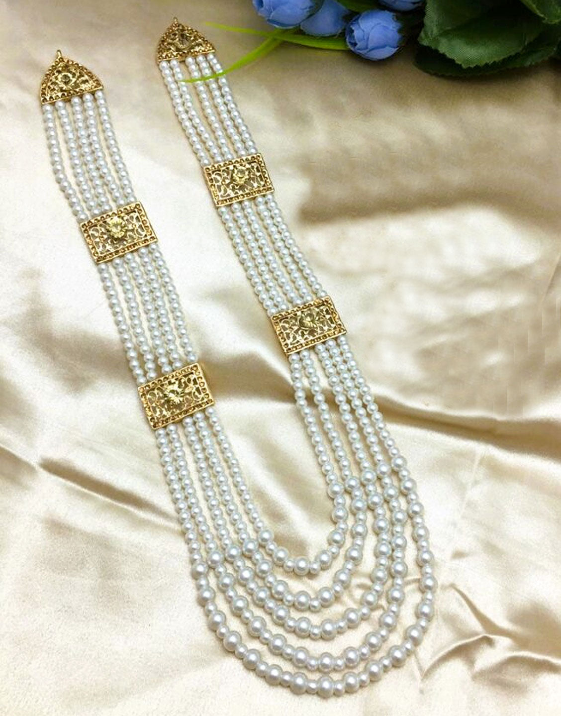 Elegant White Pearl Mala
