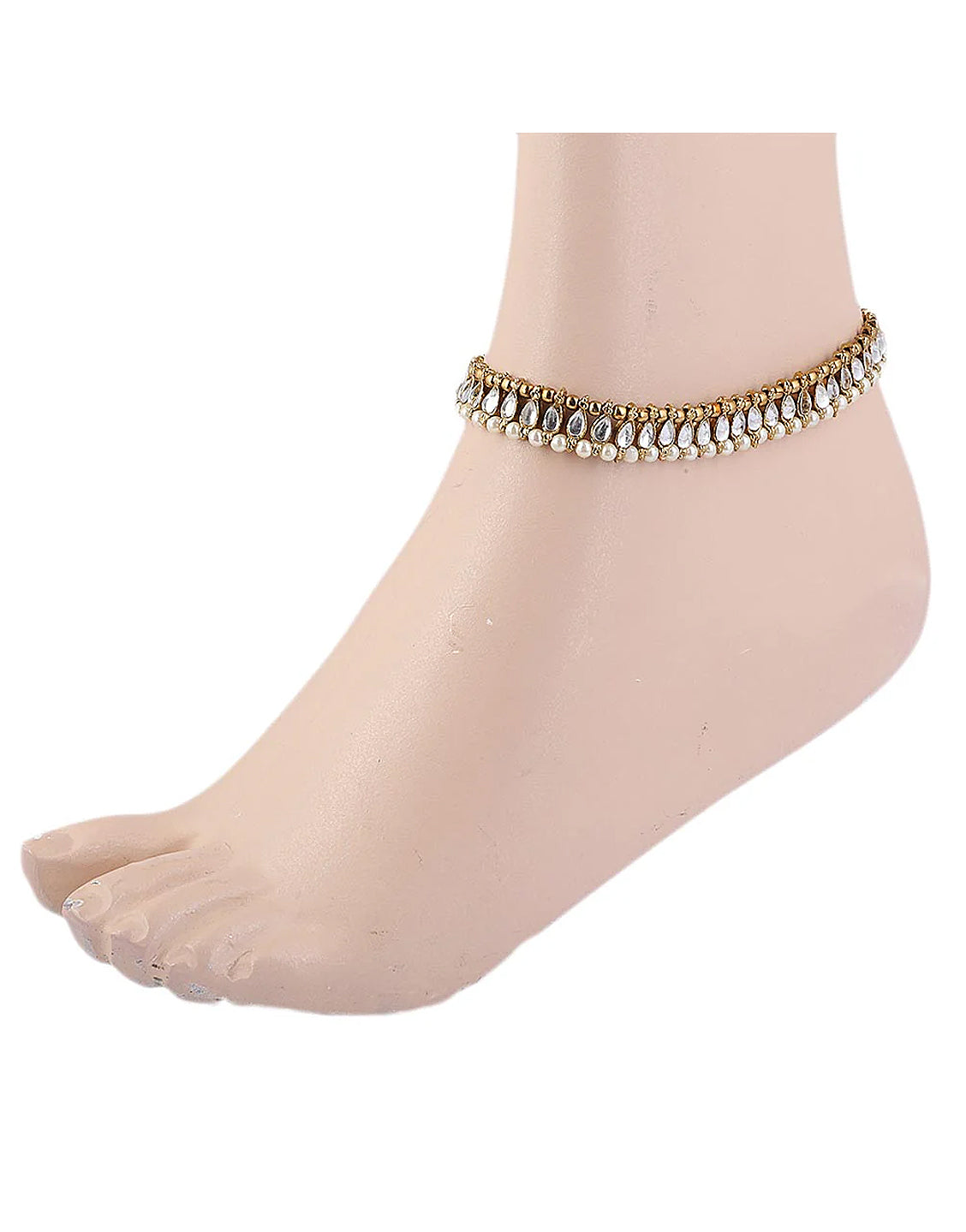 Indian Antique Style Pearl Pazaib (Anklet)