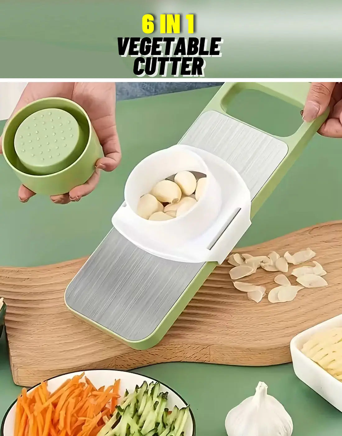 6 in 1 Multifunctional Vegetable Cutter & Slicer