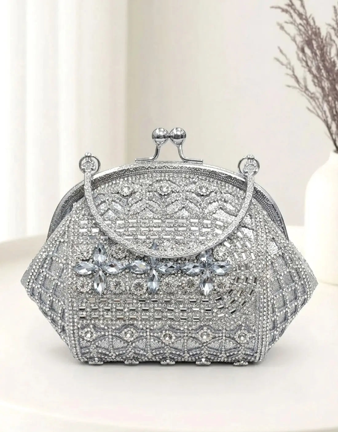 Stylish Hexagon Shape Evening Clutch Bag for Perfect Party Looks