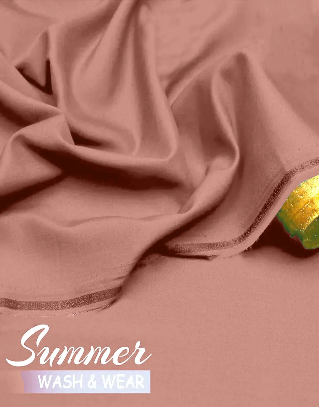 IB Unstitched Wash n Wear Muted Pink Shalwar Kameez for Men β Premium Quality Fabric