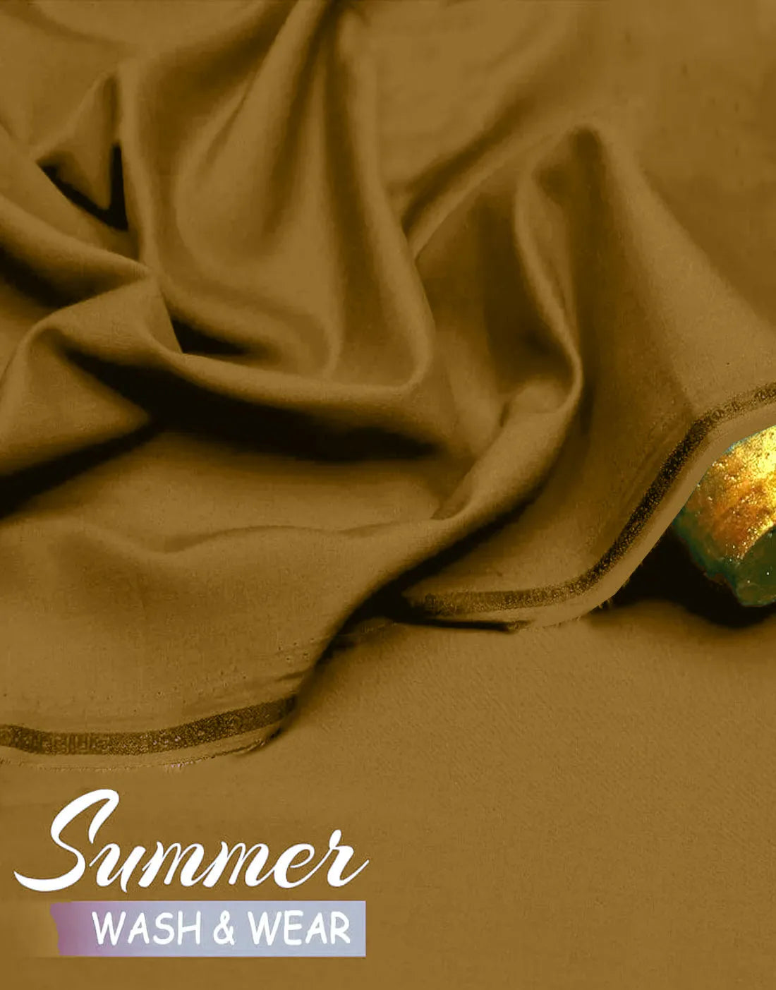 IB Unstitched Wash n Wear Dark Beige Shalwar Kameez for Men β Premium Quality Fabric