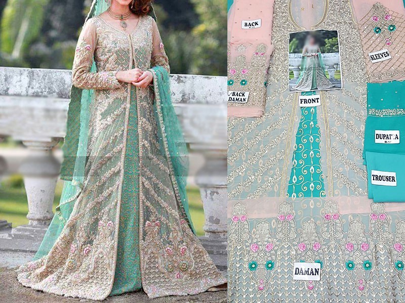 Latest Pakistani Maxi Dress Designs 2024 for Wedding