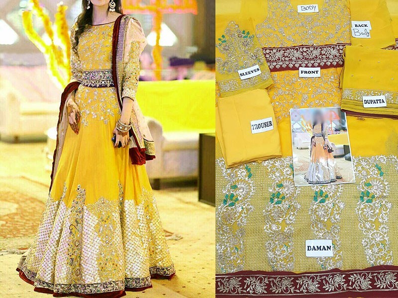 Latest Pakistani Maxi Dress Designs 2025 for Wedding