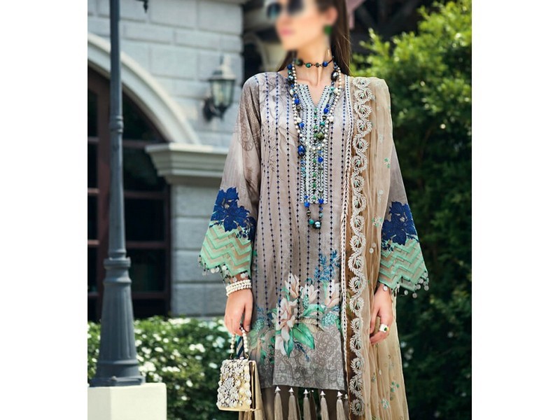 AUJ Fleur De Lux Summer Lawn Collection 2020