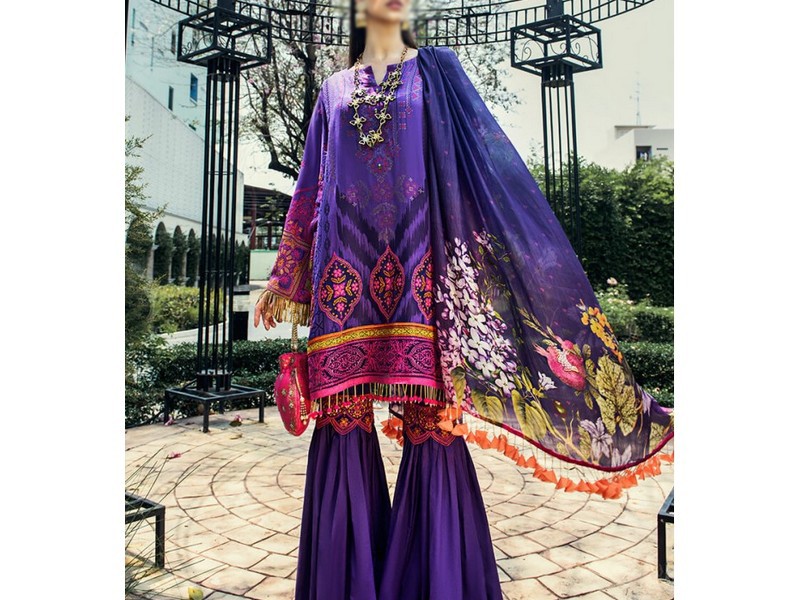 AUJ Fleur De Lux Summer Lawn Collection 2020