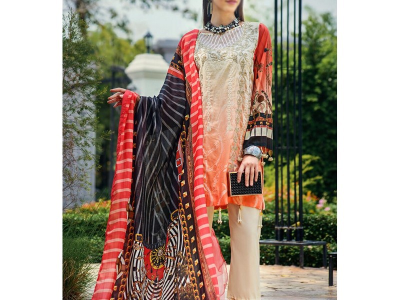 AUJ Fleur De Lux Summer Lawn Collection 2020