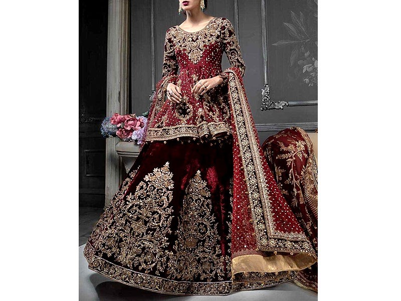 Winter Velvet Bridal Dresses 2025 in Pakistan