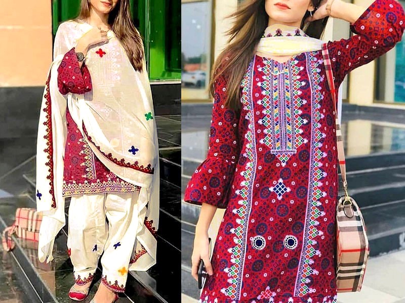 Latest Winter Linen Dresses 2025 in Pakistan