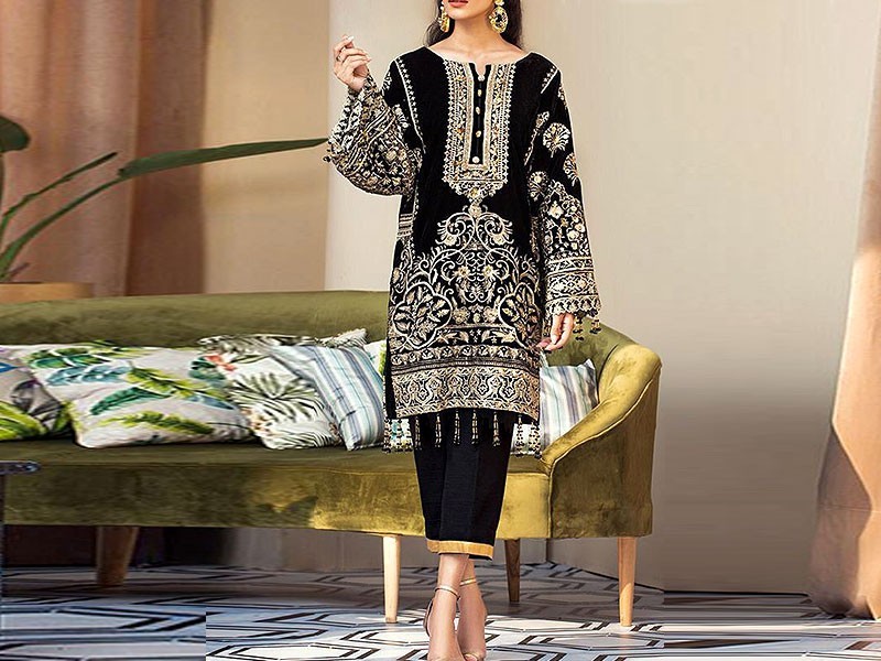 Banarsi Style Cotton Jacquard Dress with Cotton Jacquard Dupatta