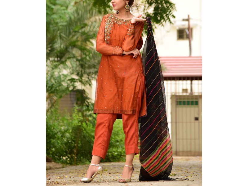 Banarsi Style Masoori Dress with Organza Jacquard Dupatta